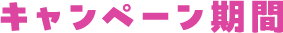 キャンペーン期間