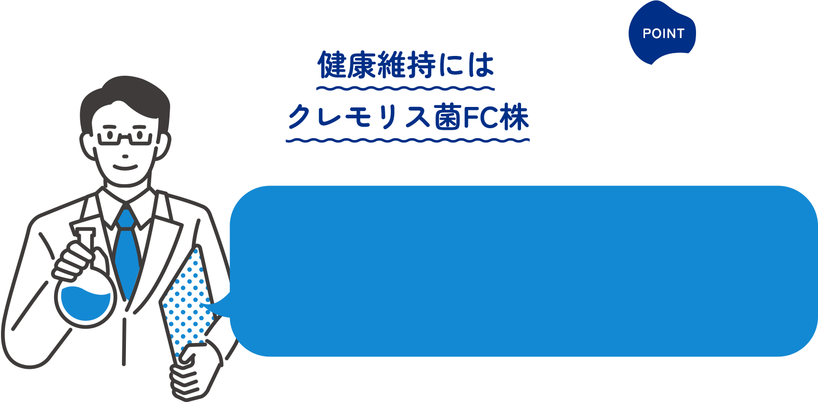 POINT04 健康維持にはクレモリス菌FC株
