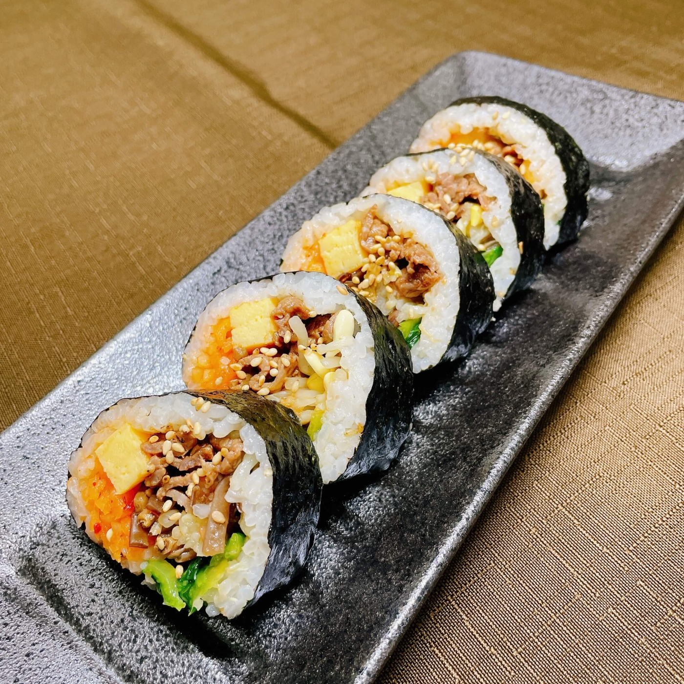 ナムルde恵方巻き【牛肉&玉子焼き】の完成イメージ