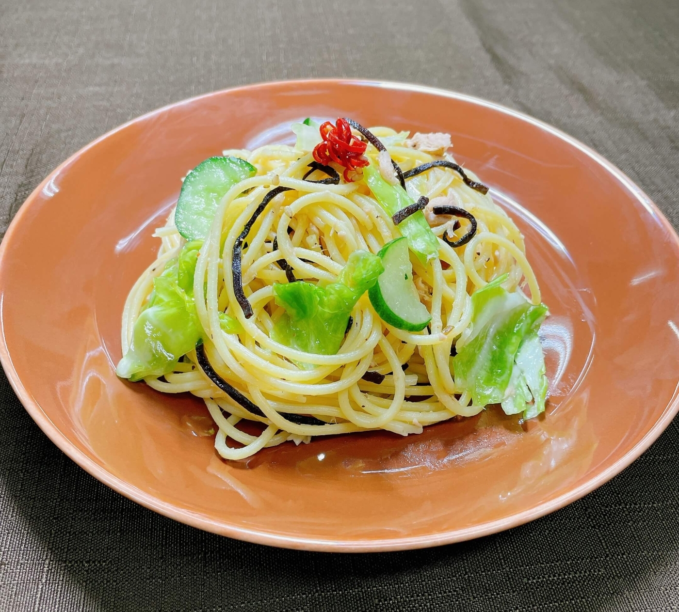 キャベツの旨塩パスタの完成イメージ