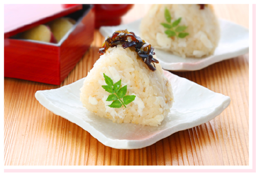芽出ためで鯛よろこんぶおにぎり