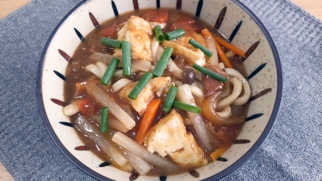 主菜　しっぽくカレーうどん