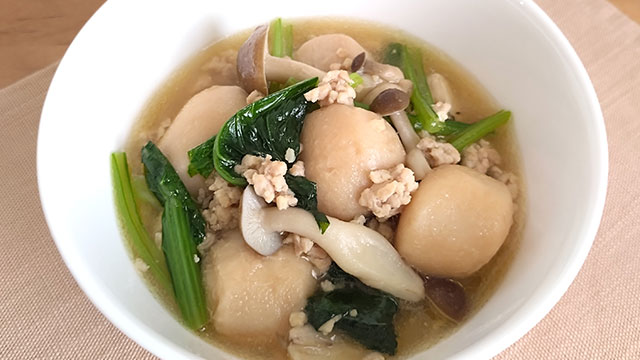 主菜　里いものそぼろあんかけ