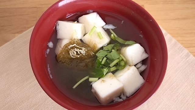 副菜　はんぺんのとろろ昆布汁
