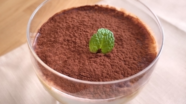 ヨーグルトのティラミス風デザート