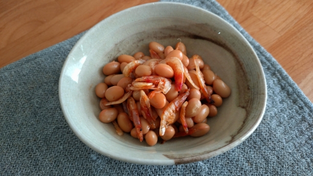 主菜　えび豆