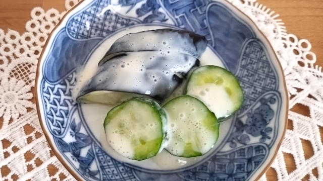 作り置き　夏野菜のヨーグルト浅漬け