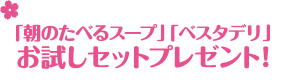 お試しセットプレゼント