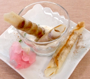 3.とら豆のスティック春巻き