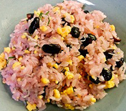 1.煎り黒豆のばら寿司