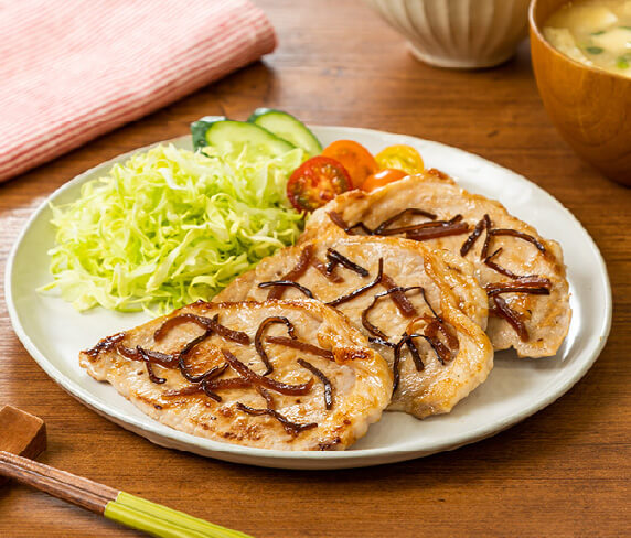 豚肉の 生姜こんぶ焼き