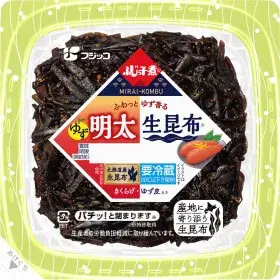 ふじっこ煮ゆず明太生昆布のパッケージ