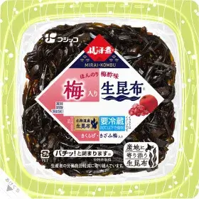 ふじっこ煮梅入り生昆布のパッケージ