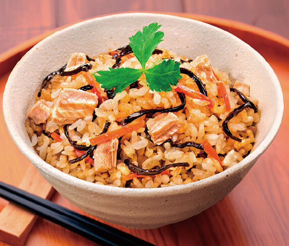 塩こんぶの牛肉チャーハン