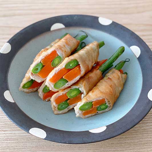 ごはんがすすむ!野菜の豚肉巻き