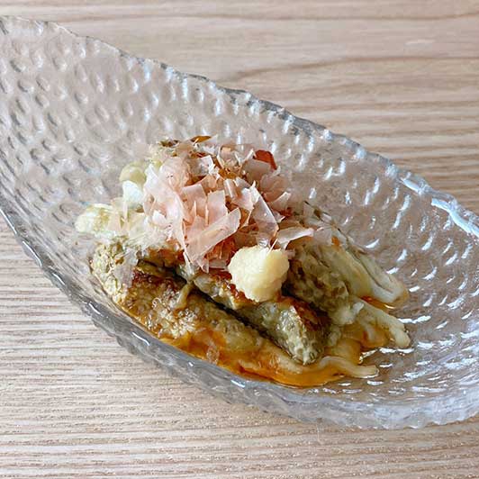 魚焼きグリルでとろとろ焼きなす