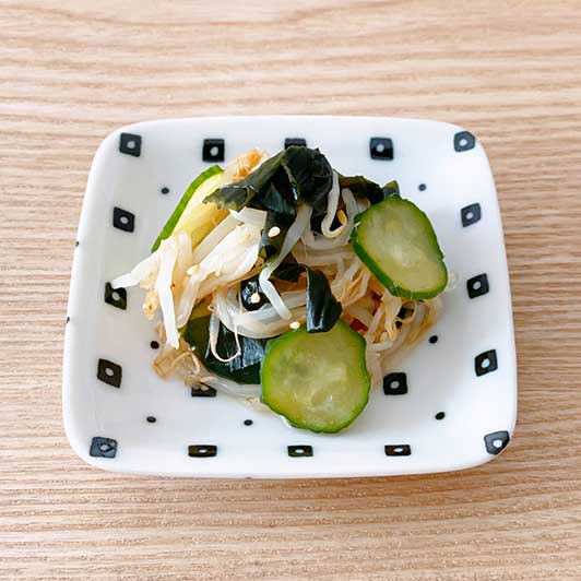 シャキシャキおいしい!もやしの酢の物