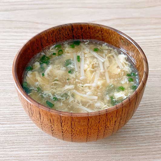 えのきとねぎのかき玉汁