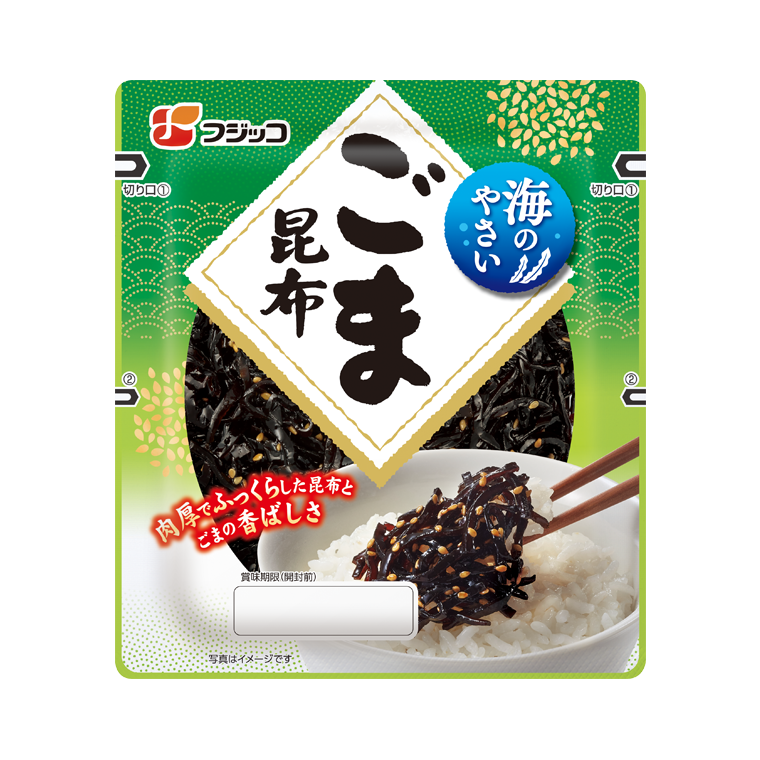 つくだに　塩分ひかえめ　一般食品　佃煮　58g×24(12×2)個入×(2ケース)｜　ごま昆布　送料無料　惣菜　こんぶ-　フジッコ　ふじっ子煮