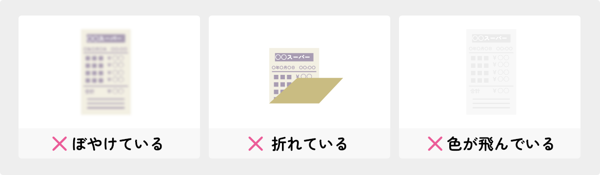 レシートの必要項目