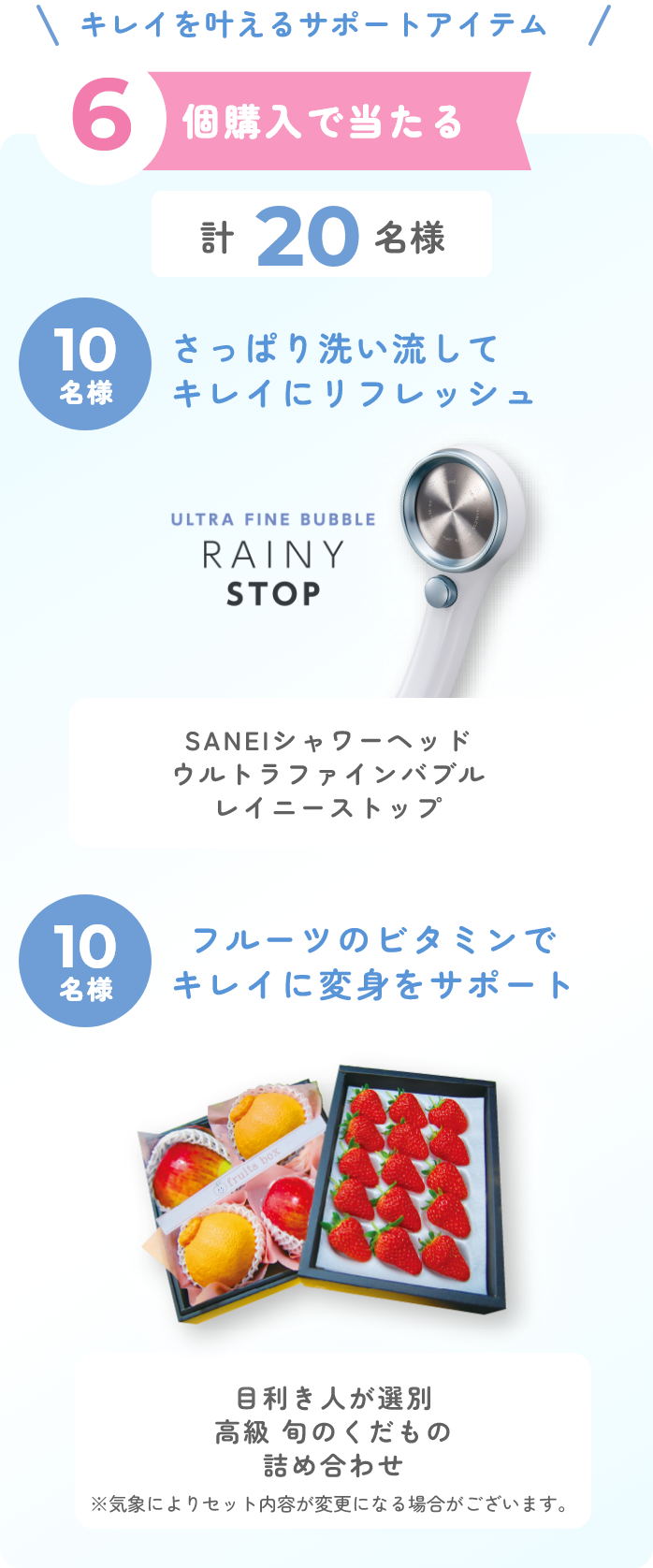 6個購入であたる